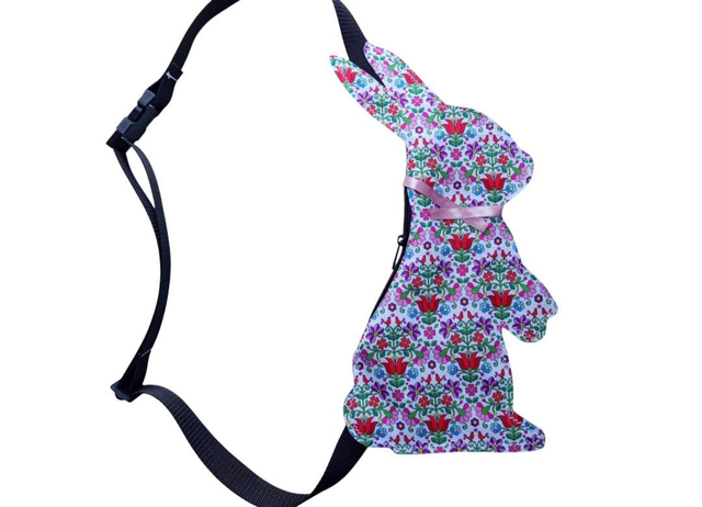 Mintás keresztpántos nyuszi táska 