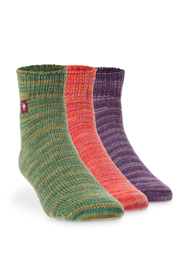 Alpaka Socken Damen – kurz &amp; bunt – APU KUNTUR