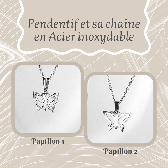 Pendentif XS - Thème &quot;Papillon&quot;