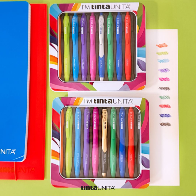 box 10 penne a scatto TintaUnita 
