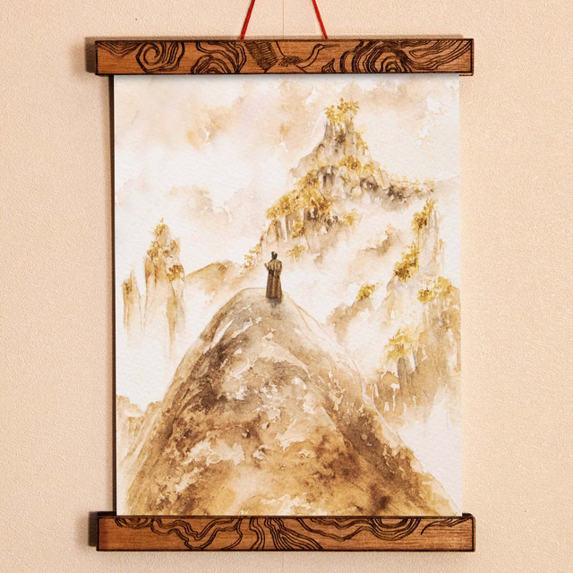 Homme sur la montagne - Format A5