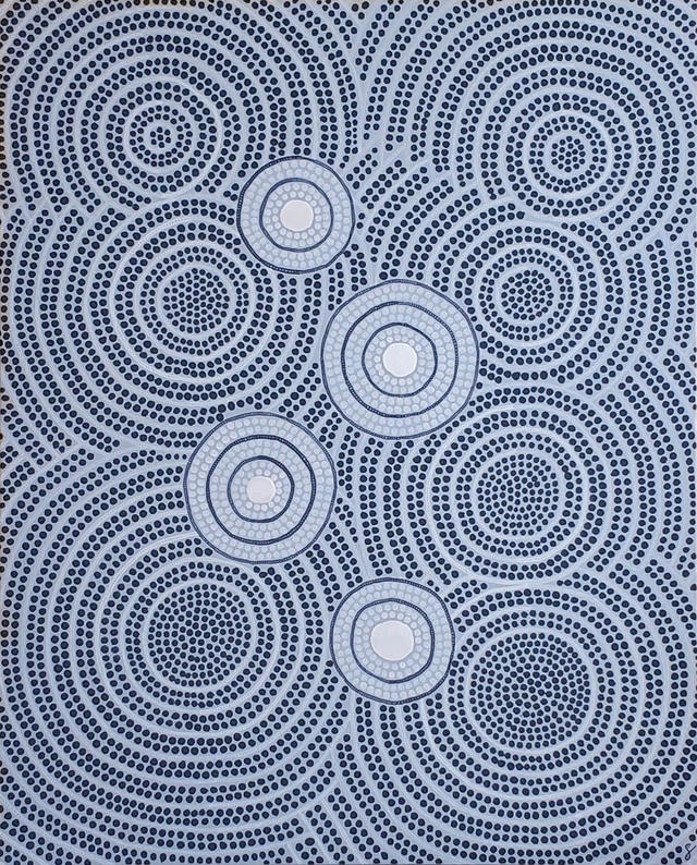 Peinture "Grande opposition" - 92 x 73 cm