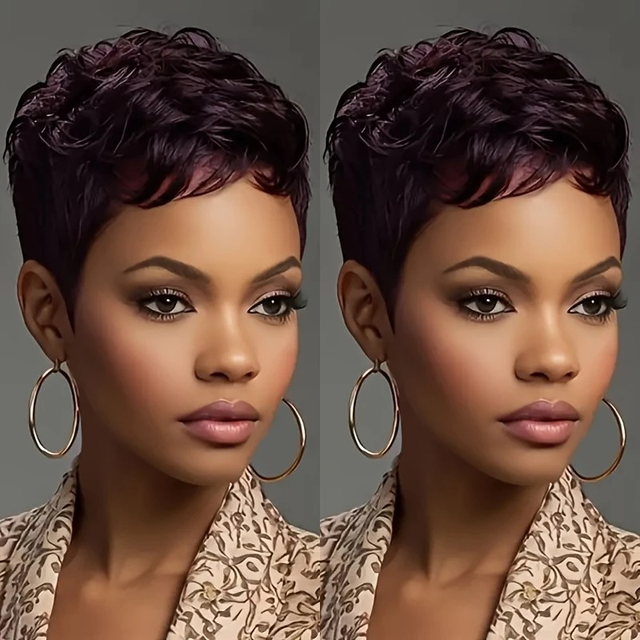 Women's Charming Glueless Pixie Cut Wig