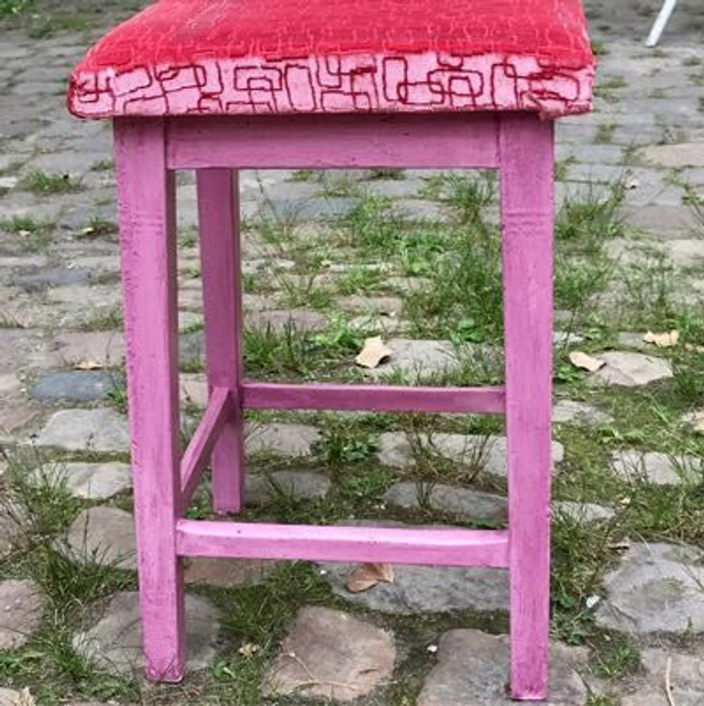 Hocker Himbeer Toni Boudoir Sitz 