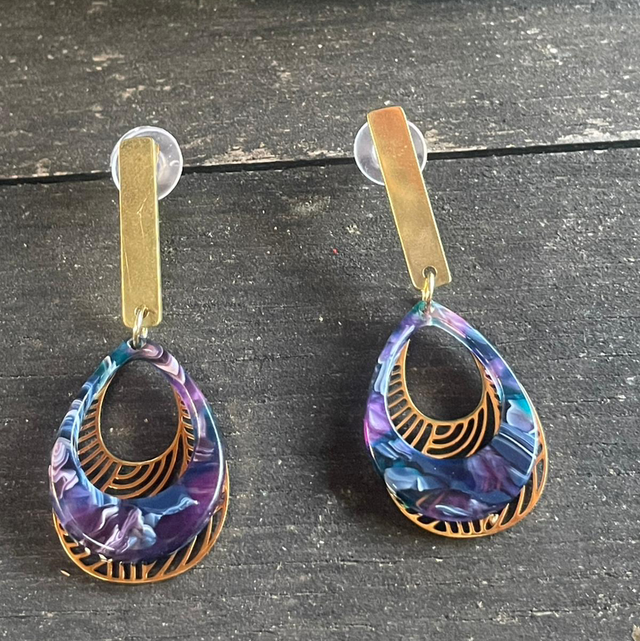 Boucle d’oreille Kanagawa