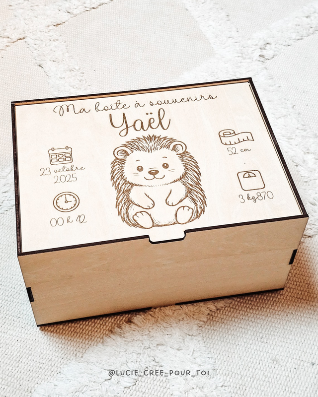 Boîte souvenirs de naissance