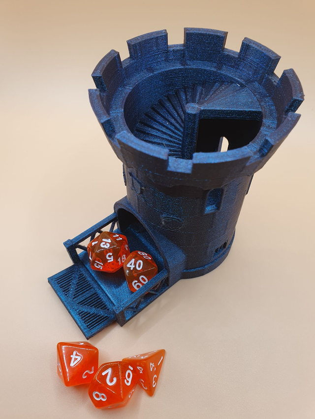 Tour à dés Chateau fort - Pour jeux de société, jeux de rôle, rpg