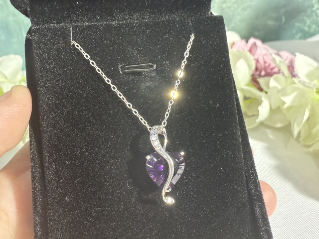 S925 amethyst pendant 
