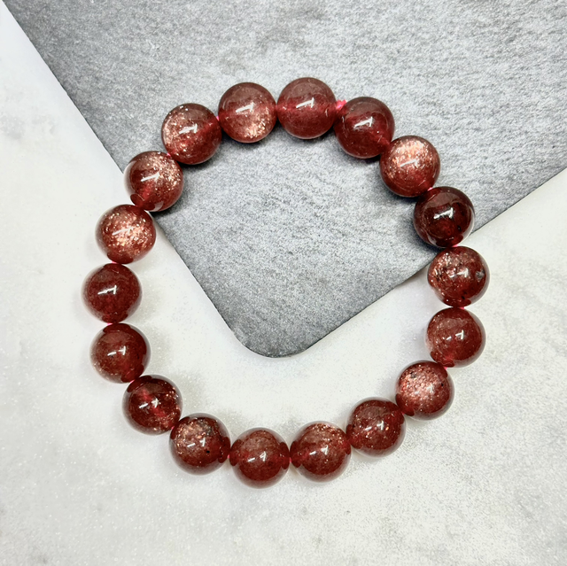 Strawberry Quartz Bracelet 