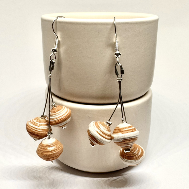 Boucles d’oreilles « Trilogie élégante »