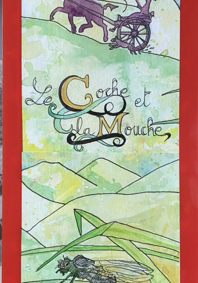 Le coche et la mouche 🪰 rouge