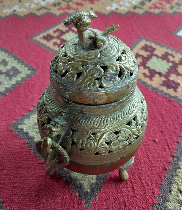 Brass & Copper temple censor