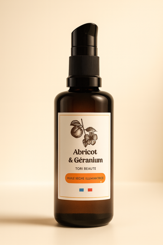 Huile sèche illuminatrice - Abricot & Géranium