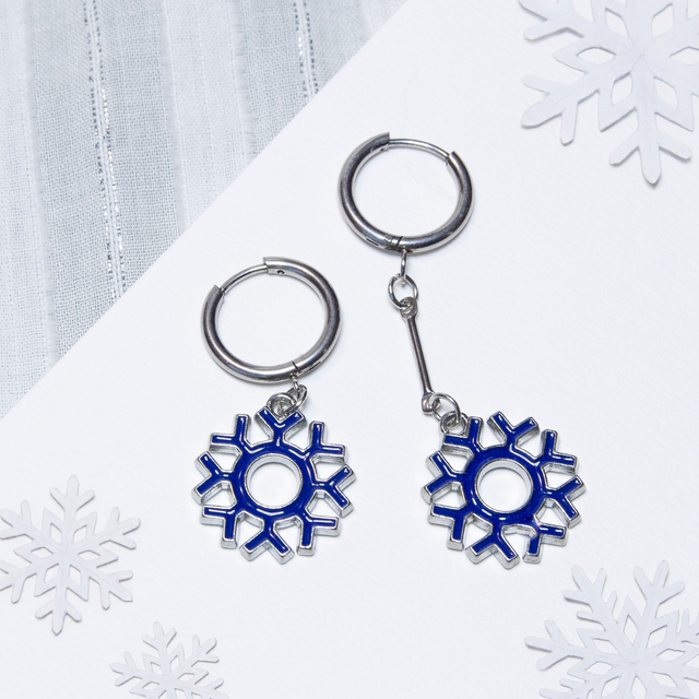 Snežinka (temno modra)