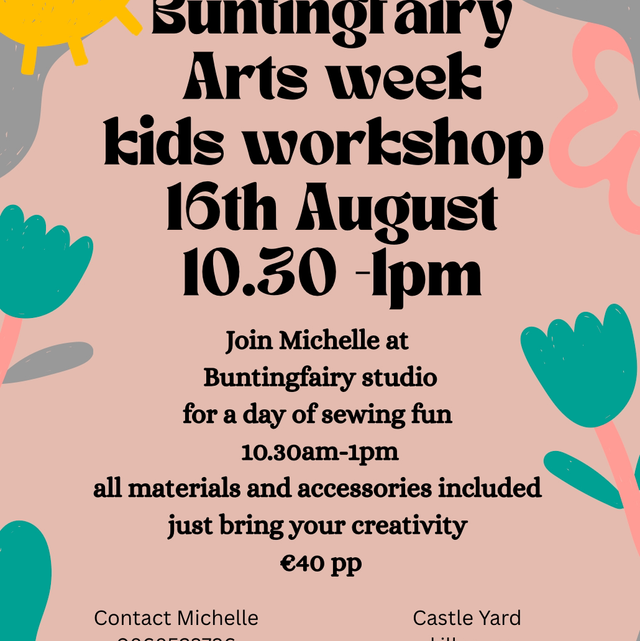 Arts week children’s sewing workshop 