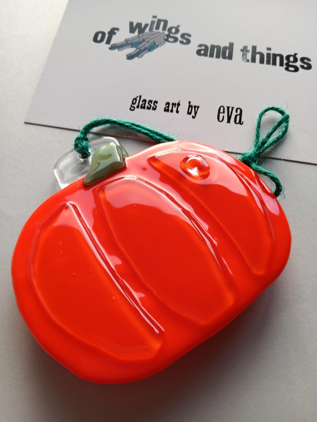 Fused glass Pumpkin