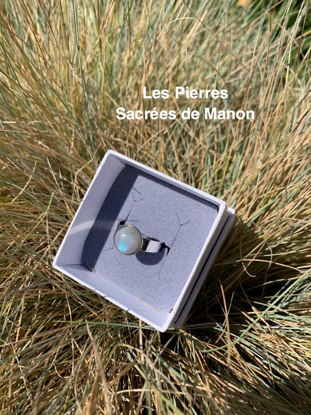 Bague Labradorite ajustable