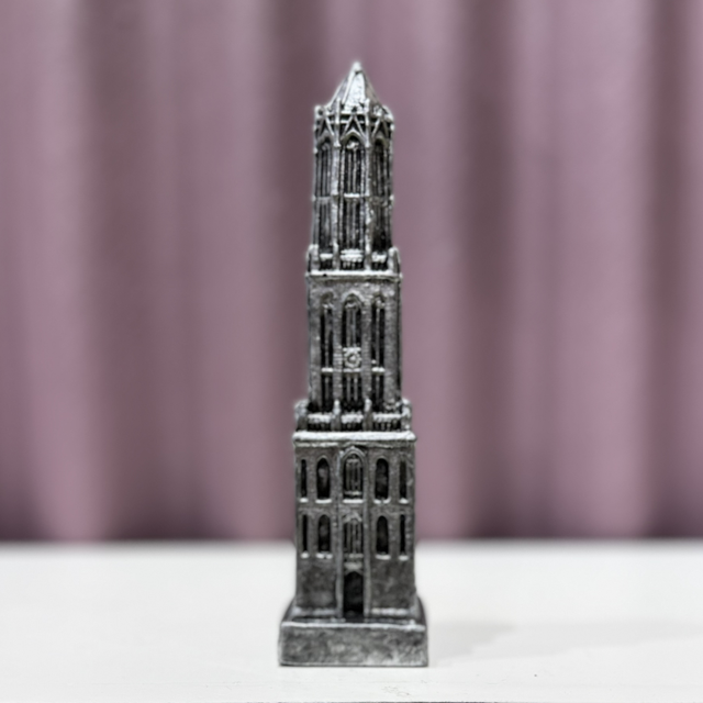 Domtoren - steen 18 cm (kleur zilver)