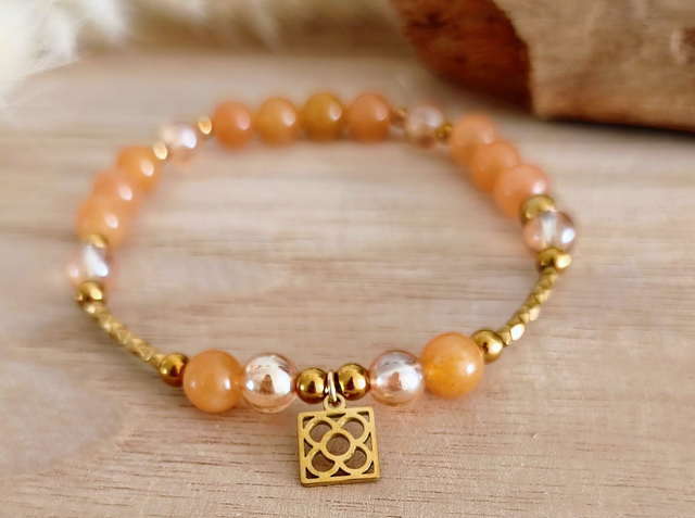 A Bracelet "Élan" Aventurine orange