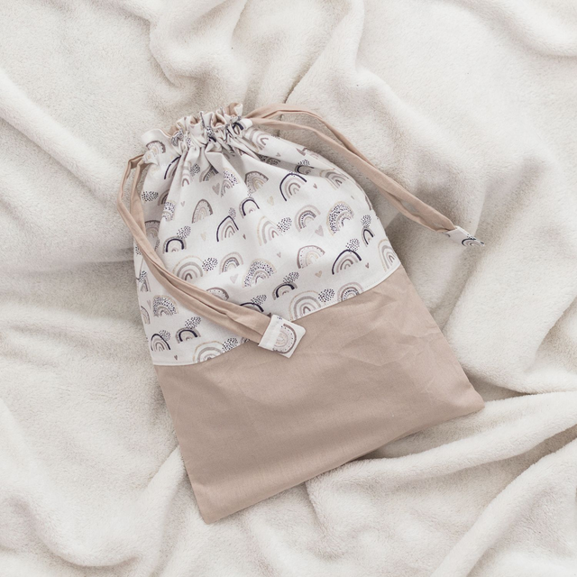 Pochon Bicolore Sable / Arc-en-ciel