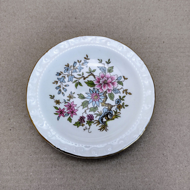 Royal Standard | Schotel (diameter 12,0 cm | hoogte 2,0 cm) &#039;Mandarin&#039; decor Fine Bone China porselein | Vintage