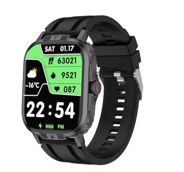 Montre Connectée Sport 1.85″ HD Écran Tactile Cardio Podomètre Sommeil pour Android iOS