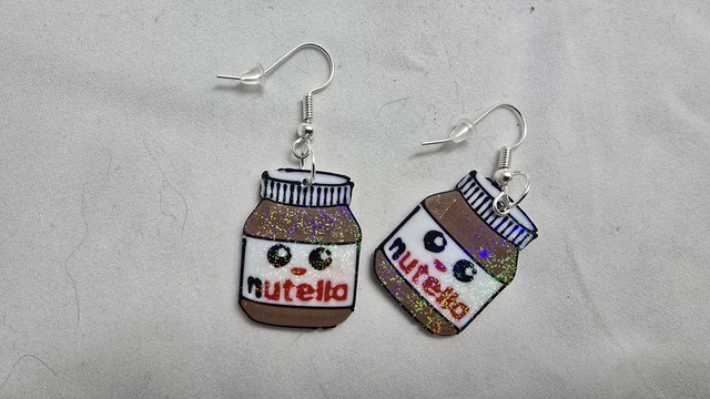 Boucles d'oreilles Nutella