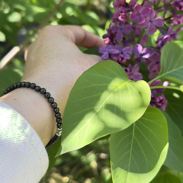 Bracelet en pierre naturelle du Jais