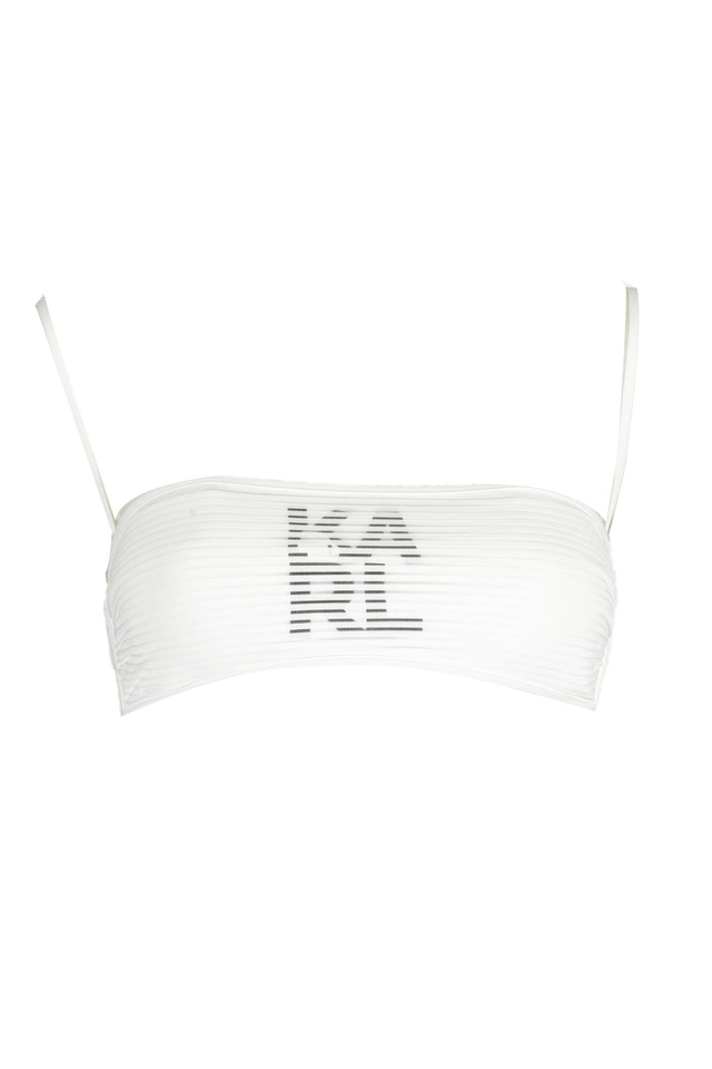 KARL LAGERFELD BEACHWEAR COSTUME PARTE SOPRA DONNA BIANCO