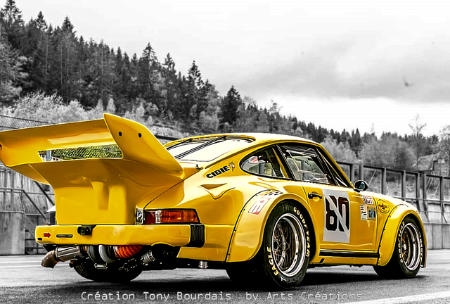  Porsche 934/5  Photos en acrylique de la série Polychrome