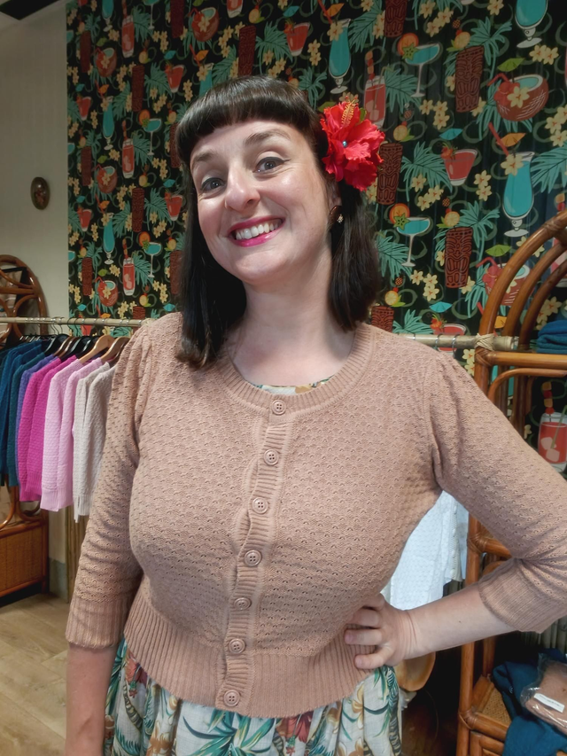 Cardigan taupe