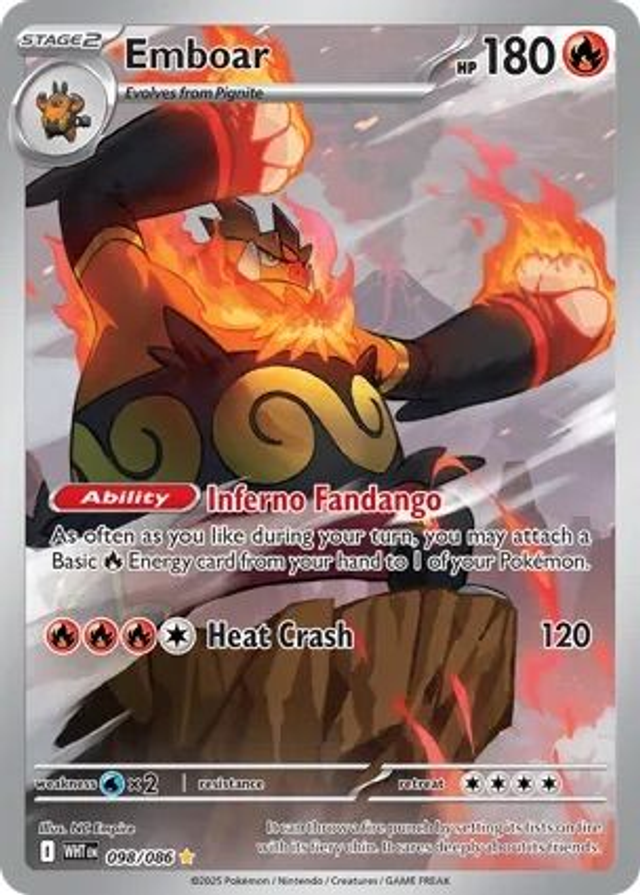 Emboar - 098/086 (Illustration Rare)