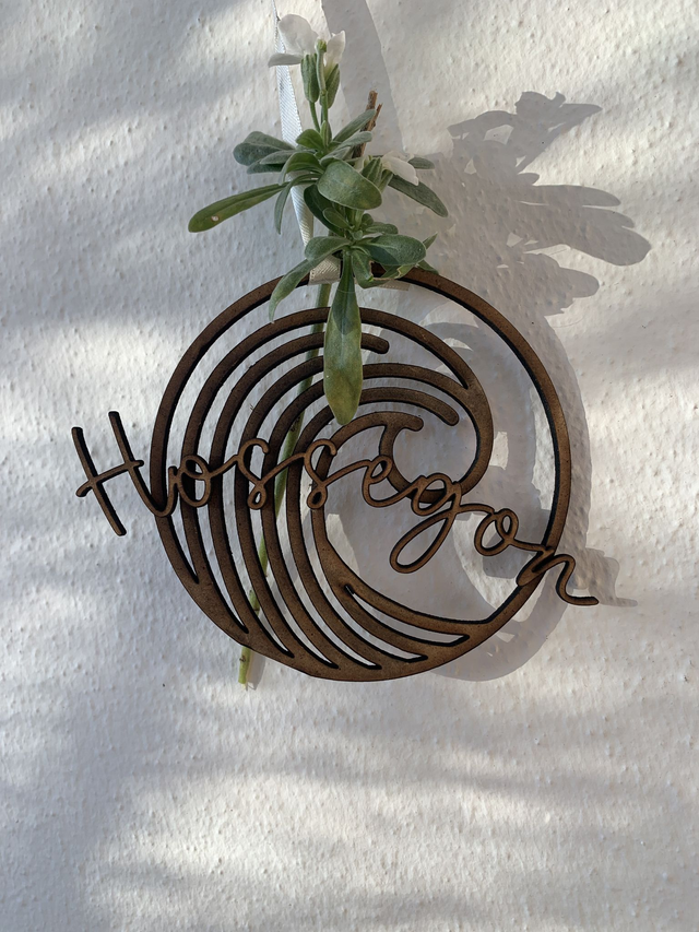 Décoration murale découpée au laser &quot;Hossegor&quot;