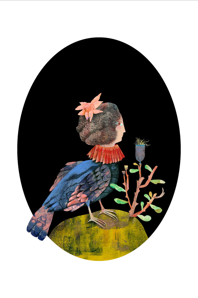 Chimère Femme oiseau - Tirage d'art -