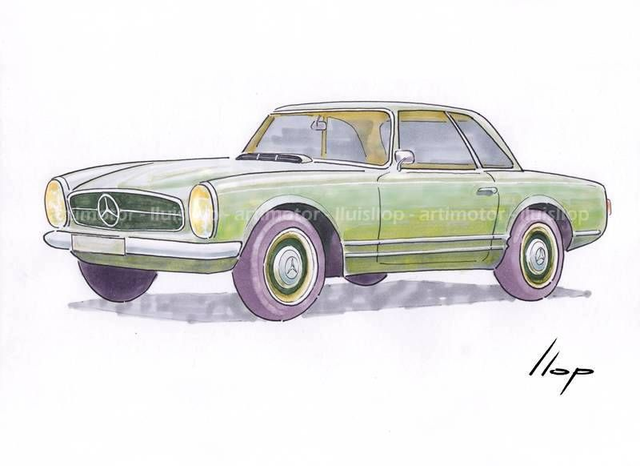 Artimotor onpaper CLASSICS 21x30 - Mercedes SL Pagoda