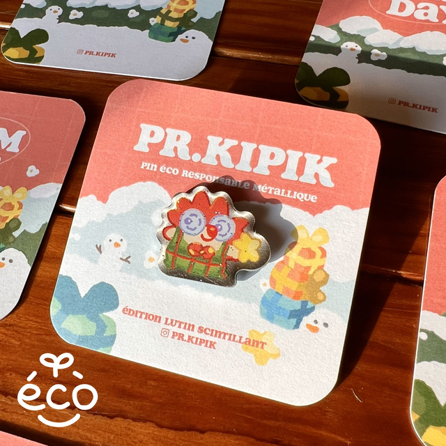 Pins Éco - Lutin scintillant