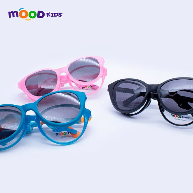 Armazón Mood Kids MK-202164 Goma Titanio con Clip-On