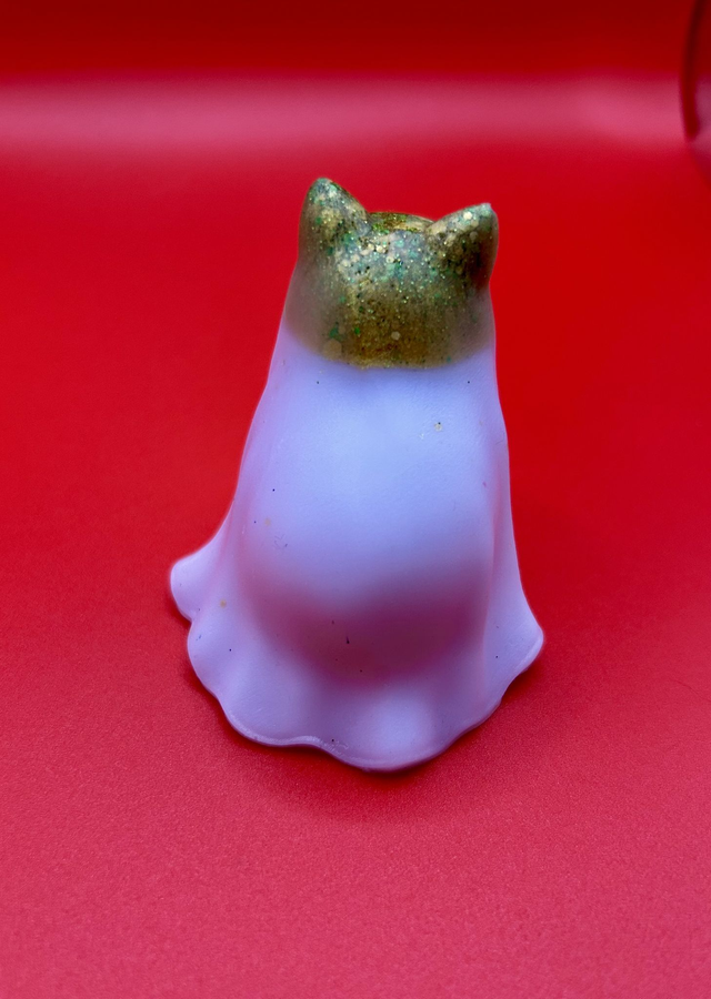 Cat Ghost Resin Ornaments - Various Colours - Ghost Cat