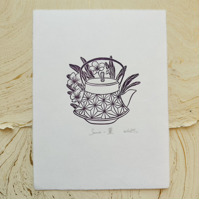 Tea and flowers - Sumire