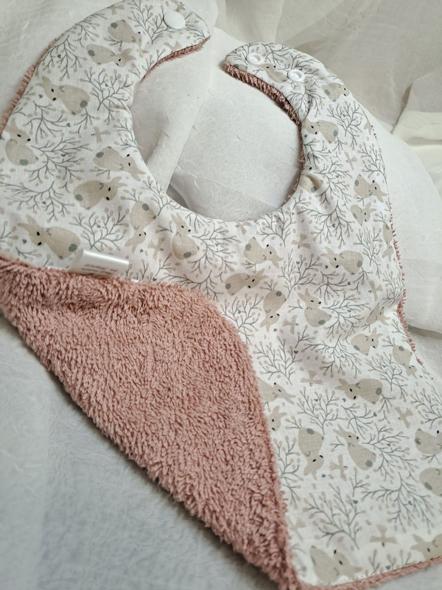 Bavoir double pressions 