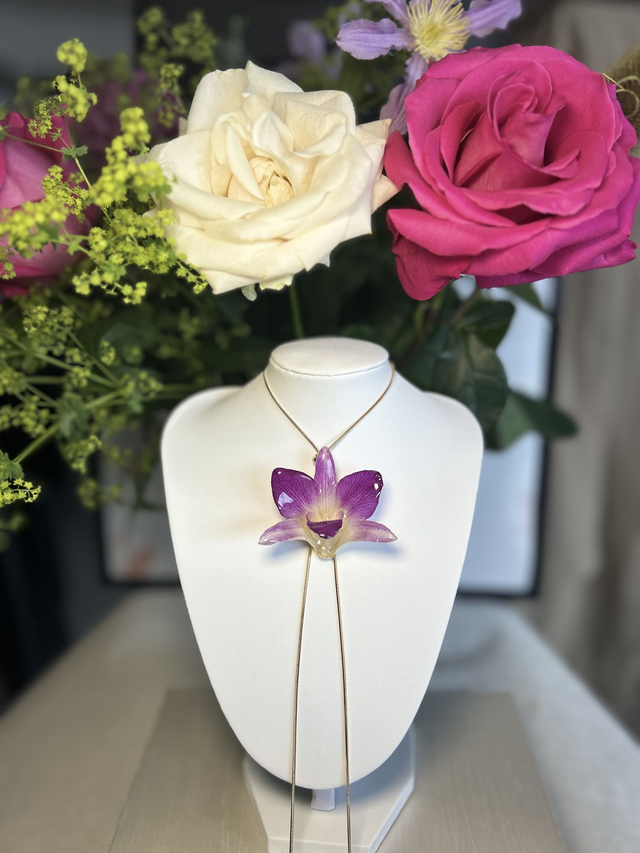 Collier Orchidée Astrale 