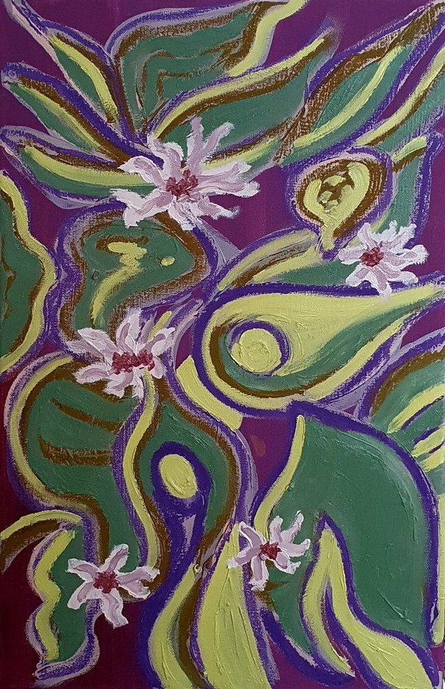 Botaniska schilderijen op doek | paintings on canvas