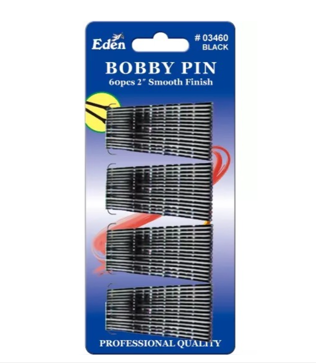 Eden: 60 Bob Pins - Black (03460)