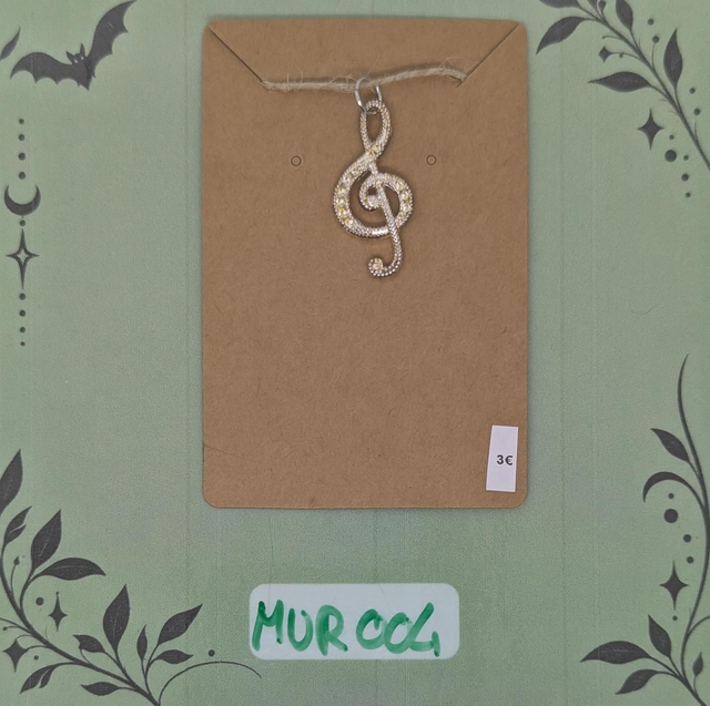 MUR004 Pendentif Clé de Sol 
