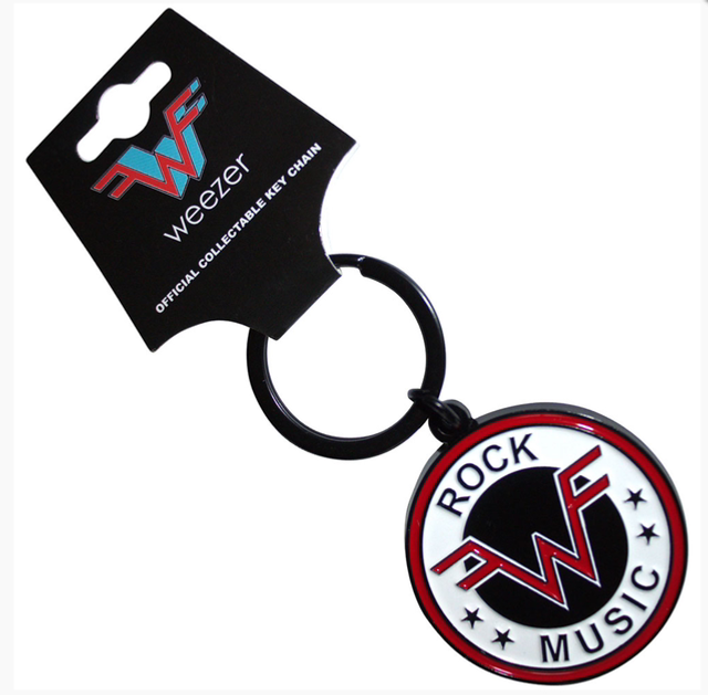 WEEZER KEYCHAIN: ROCK MUSIC EMBLEM