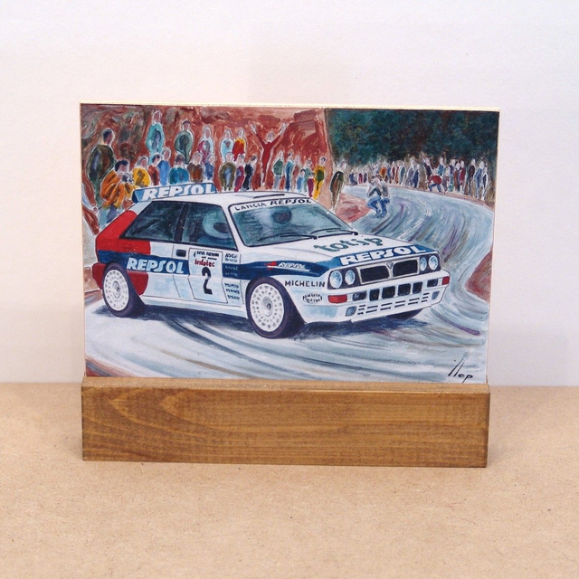 Artimotor pie vertical 14x13 - 1993 Carlos Sainz - Luis Moya (Lancia Delta) 4º Tour de Corse