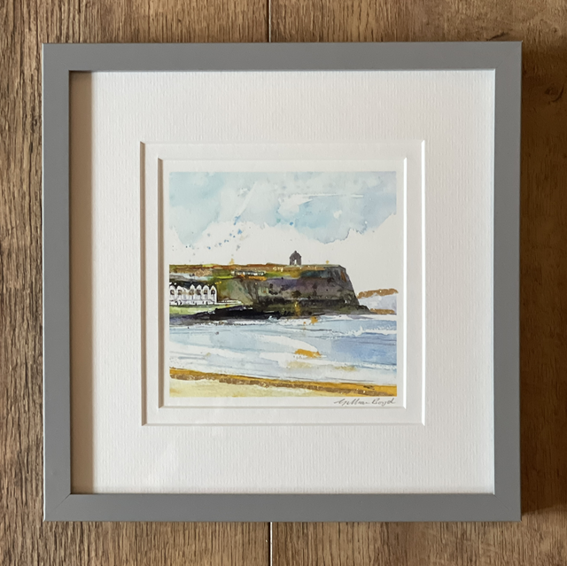 Mussenden with real gold leaf/grey frame