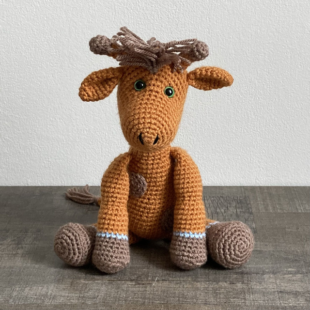 Peluche girafe au crochet
