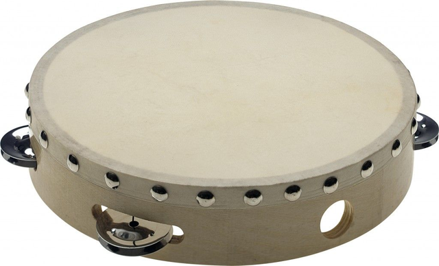 STAGG 8" TAMB.PEAU FIXE,BOIS,1-RG