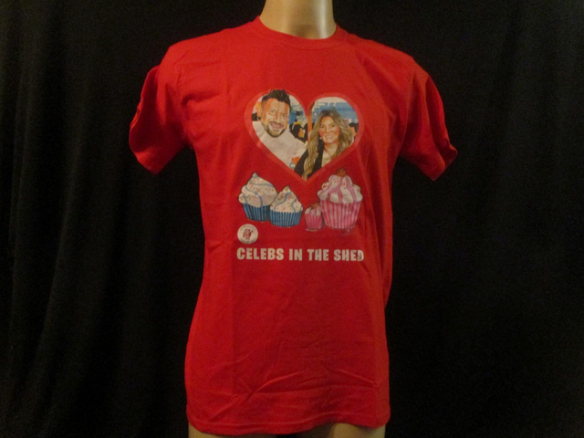 Joe Sealey &amp; Nicole Sealey Picture T-Shirt ADULT COTTON UNISEX RED (Medium) Top